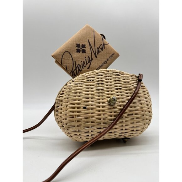 PATRICIA NASH Nissaki rattan mini crossbody bag + Dust bag NATURAL - Picture 11 of 11